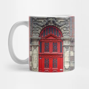 Vintage red door Mug